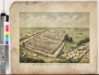 Birds-eye view of Andersonville Prison from the south-east [graphic].