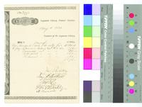 B28F23 - Treasurer's order no. 299 with receipts for salaries, 1881-05