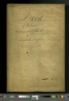 Deed of release Thomas Mifflin Jr. to Elizabeth Mifflin [cartographic material].