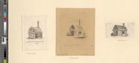 [Pencil study and corresponding prints showing the storefront of C. & N. Jones, stockings, N. W. cor. 2nd & Chestnut St., 1832] [graphic].