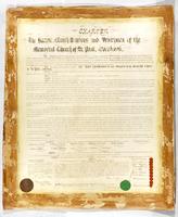 Charter of the rector, church wardens and vestrymen of the Memorial Church of St. Paul, Overbrook [graphic].