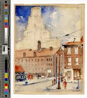 [Philadelphia street scene with gas station] [graphic] / Dull.