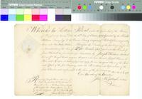 B30F20 - Joseph Warner share certificate, 1768-03-24