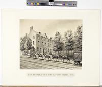 S.W. corner, Broad and So. Penn Square, 1860. [graphic] / Henry B. McIntire.