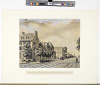 West side of Broad St. north from Walnut St. 1865 [graphic] / Henry B. McIntire.