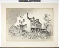 The Hoffman homestead. Balt. Ave, and Cobbs Creek Parkway [graphic] / Frank H. Taylor. 1921.