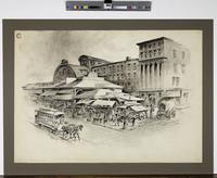 [Market building, Market and Fifteenth Streets] [graphic] / Frank H. Taylor from photo.