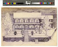 [Exterior view of an unidentified residence] [graphic].