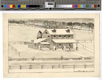 [Exterior view of an unidentified house] [graphic] / Henry F. Graeff, Dec. 21, 1942.