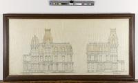 [Front and side architectural elevations for William M. Weigley's residence, Heidelberg Hall, in Schaefferstown, Pa.] [graphic] / Isaac H. Hobbs & Son, Architects, Phil. Pa.