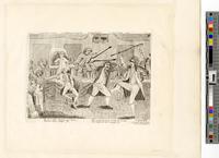 Congressional Pugilists [graphic] : He in a trice struck Lyon thrice ... / Congress Hall, in Philada Feb. 15, 1798 ...