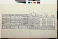[Architectural drawing of the front elevation of Strawbridge & Clothier, 8th and Market Streets, Philadelphia] [graphic].