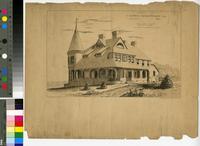Residence for J. Monroe Shellenberger esq., Doylestown, Penna. [graphic] / F. Burns, del., April 8, 1886; Chas. M. Burns, Jr., architect, 717 Walnut St., Philada.