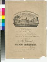 Remember the Sabbath day to keep it holy. [graphic] :  This certifies that [Rev. William Hance]... / Lith of T. Sinclair Phila. Desgd & engrd by E. Robyn.