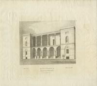 The new theatre in Chesnut [sic] Street Philadelphia [graphic] : Built 1822. Taken down 1856.