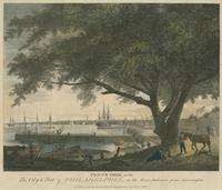 Penn's tree, with the city & port of Philadelphia, on the river Delaware from Kensington [graphic].