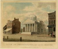 Bank of Pennsylvania, South Second Street Philadelphia [graphic] / Drawn, Engraved & Published by W. Birch & Son Neshaminy Bridge.
