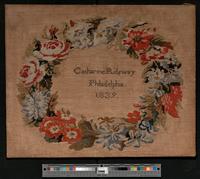 "Catharine Ridgway, Philadelphia. 1839." needlework sampler. 