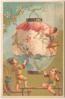 With compliments, Israel Zinser, dealer in drugs, books, stationery, paints, oils, glass, brushes, perfumery, violin strings, and fancy articles, Washington, Illinois. [graphic].