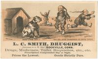 L.C. Smith, druggist, (successor to A.W. Rice), Rockville, Conn. Drugs, medicines, toilet requisites, etc., etc. prescriptions compounded day or night. Prices the lowest. Goods strictly pure.  [graphic] /  Bufford, Boston