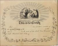 [Sunday School membership certificate] [graphic].