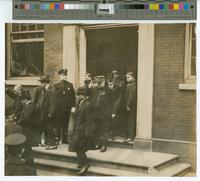[Marshal Joffre coming down steps at Independence Hall. Phila., Pa.] [graphic].