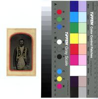 [Portrait depicting an unidentified African American Oddfellow attired in his Grand United Order of Oddfellows (GUOOF) regalia] [graphic] / J.C. Pinner, photographer, Dyersburg, Tenn.