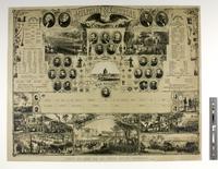 Military memorial. War record of [blank]. "Liberty and union, now and forever, one and inseparable." - Webster [graphic] / W.H. Sallada, originator.