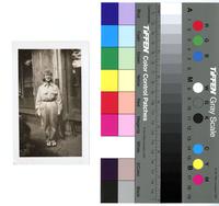 [Full-length portrait of a Japanese woman who wears an American Airman's uniform] [graphic].