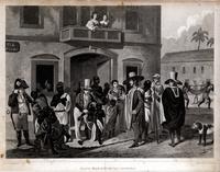 Slave market at Rio de Janeiro [graphic] / Drawn by Aug. Earle ; Engraved by Edw. Finden.