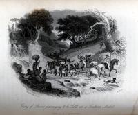 Gang of slaves journeying to be sold in a Southern market [graphic] / W.H. Brooke F.S.A. ; F. Holl.
