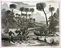 [Ehem, or little boats, and jenge-jenge, or African bridges, in Negroland] [graphic].