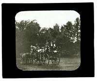 Fording to the Island. Boys Parlors Asso[ciation] first camp, Upper Delaware R[iver] [graphic].