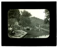 [Residences lining an unidentified canal] [graphic].