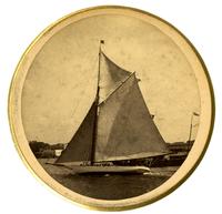 [View of cat boat, possibly at Sea Girt] [graphic].