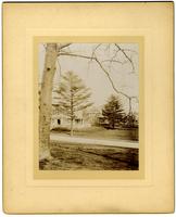 Showing side of M[arriott] C. M[orris]'s house, Pelham Road in foreground [graphic].
