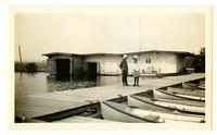 [Two boys on a dock, Pocono Lake, PA] [graphic].