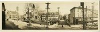 Market Square, Germantown from Elliston P. Morris' home, [Deshler-Morris House], 5442 Main St. looking down Church Lane [graphic].