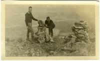 Elliston + Marriott building cairn, Mt. St. Piran, L[ake] Louise, [Alberta, Canada] [graphic].