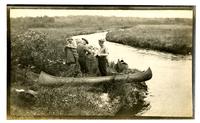 [Canoes on the riverbank, Egg Harbor River, NJ] [graphic].
