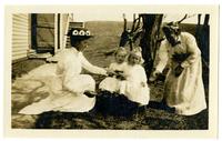 Mary King & Martha Twaddell & the twins Minor & John King, Sea Girt, NJ [graphic].