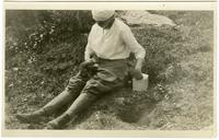 [Janet Morris on horseback, Canada] [graphic].