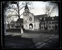 Harkness House & church across Market Sq[uare] fr[om Deshler-Morris House], 5442 [Germantown Avenue] [graphic].