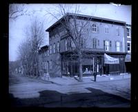 [C.L.] Eberle's [drug] store from our parlor window, (cor[ner] Church La[ne] & Main St[reet]) seen from 5442 [Germantown Avenue, Deshler-Morris House] [graphic].