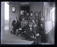 [Party] ("Baker's Dozen") at W. End [Station. Mr. Baker, Fred & Miss B., Mr. & Miss Samuel, Mr. & Mrs. Price, Anne & Mary Emlen, Father, Mother, Bess & I. Lakewood, NJ] [graphic].