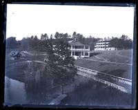 View form 3rd story of Forest Inn showing Appledo[r]e House, Pavilion & Gate-house. From door of our room, no. 29. [Cedar Creek, VA] [graphic].