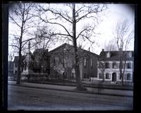 Monument in Market Square, church & Harkness House. [Germantown] [graphic].