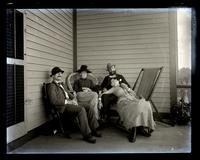 [Will & Florence Collins, Sam Rohrer & Bess in front porch Avocado, Sea Girt, NJ] [graphic].