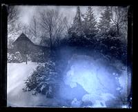 Snow scene, our garden looking up from elm tree, [Deshler-Morris House, 5442 Germantown Avenue] [graphic].