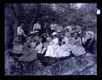 Group of the Hopatcong party in woods near Bear Lake [graphic].